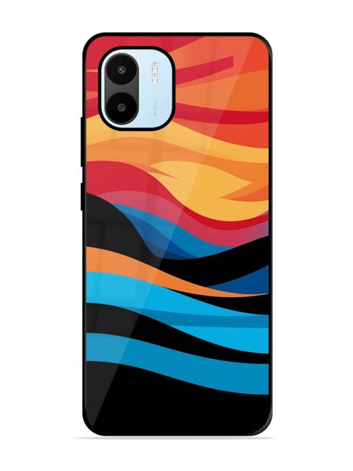 Blazing Currents Glossy Soft Edge Case for Xiaomi Redmi A1 (2022) Chachhi