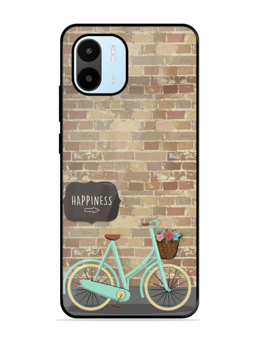 Pedaling Towards Happiness Glossy Soft Edge Case for Xiaomi Redmi A1 (2022) Chachhi