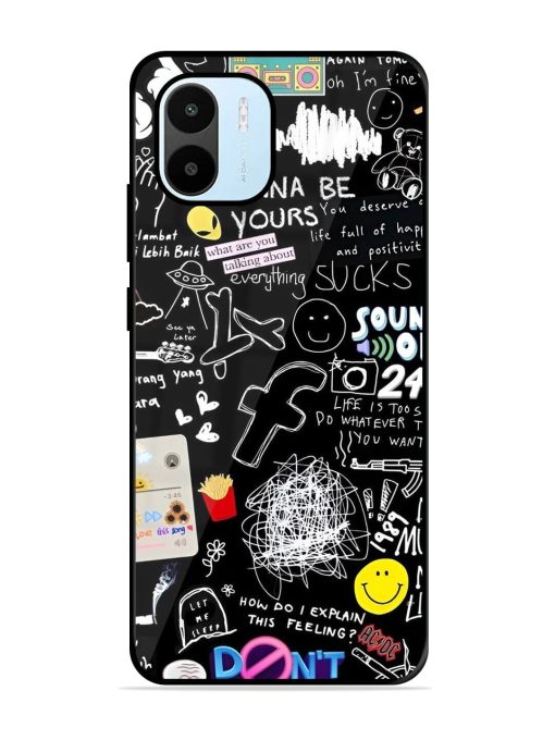 Doodle Diary Glossy Soft Edge Case for Xiaomi Redmi A1 (2022) Chachhi