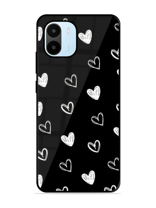 Scattered Hearts Glossy Soft Edge Case for Xiaomi Redmi A1 (2022) Chachhi