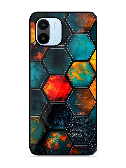 Hexagon Hive Glossy Soft Edge Case for Xiaomi Redmi A1 (2022) Chachhi