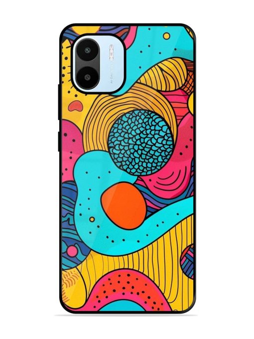 Psychedelic Patterns Glossy Soft Edge Case for Xiaomi Redmi A1 (2022) Chachhi