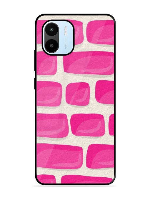 Pink Brick Wall Glossy Soft Edge Case for Xiaomi Redmi A1 (2022) Chachhi