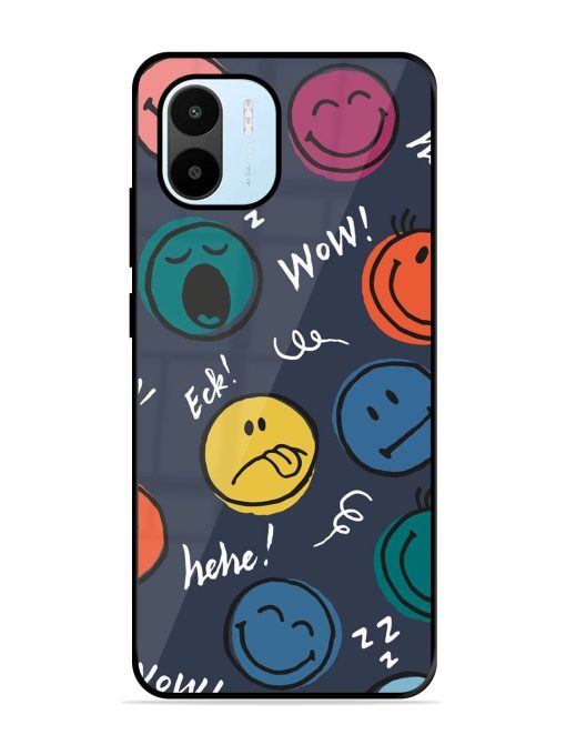 Emoticon Parade Glossy Soft Edge Case for Xiaomi Redmi A1 (2022) Chachhi