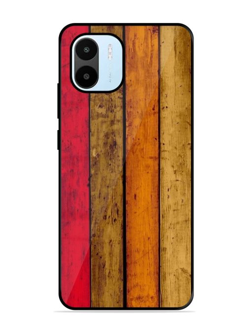 Colorful Woodgrain Glossy Soft Edge Case for Xiaomi Redmi A1 (2022) Chachhi