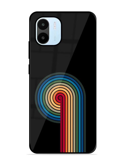 Rainbow Ripple Glossy Soft Edge Case for Xiaomi Redmi A1 (2022) Chachhi