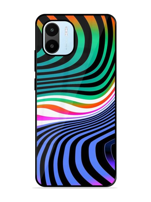 Psychedelic Waves Glossy Soft Edge Case for Xiaomi Redmi A1 (2022) Chachhi