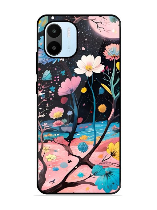 Cosmic Bloom Glossy Soft Edge Case for Xiaomi Redmi A1 (2022) Chachhi