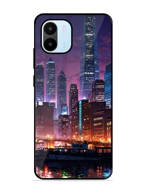 Neon Nightscape Glossy Soft Edge Case for Xiaomi Redmi A1 (2022) Chachhi