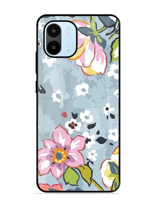 Floral Fantasy Glossy Soft Edge Case for Xiaomi Redmi A1 (2022) Chachhi