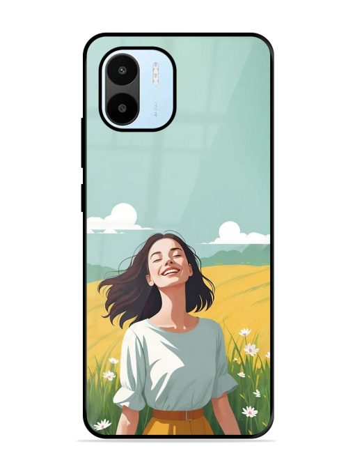 Girl Graffiti Glossy Soft Edge Case for Xiaomi Redmi A1 (2022) Chachhi