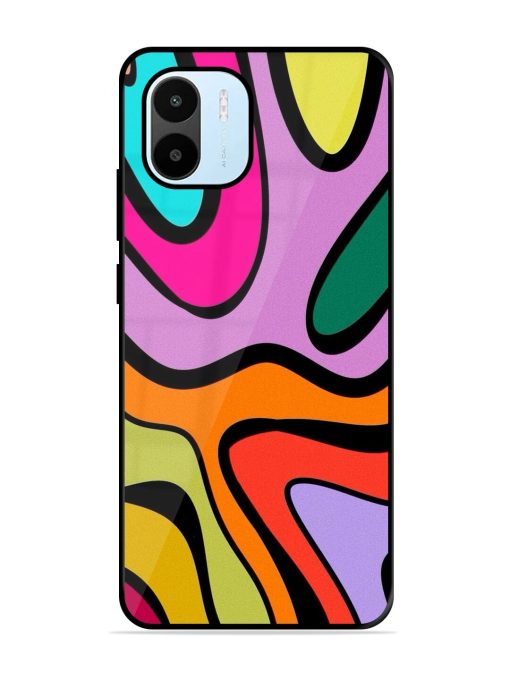 Groovy Swirls Glossy Soft Edge Case for Xiaomi Redmi A1 (2022) Chachhi