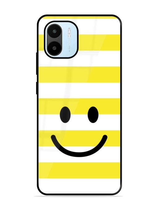 Smiling Stripes Glossy Soft Edge Case for Xiaomi Redmi A1 (2022) Chachhi