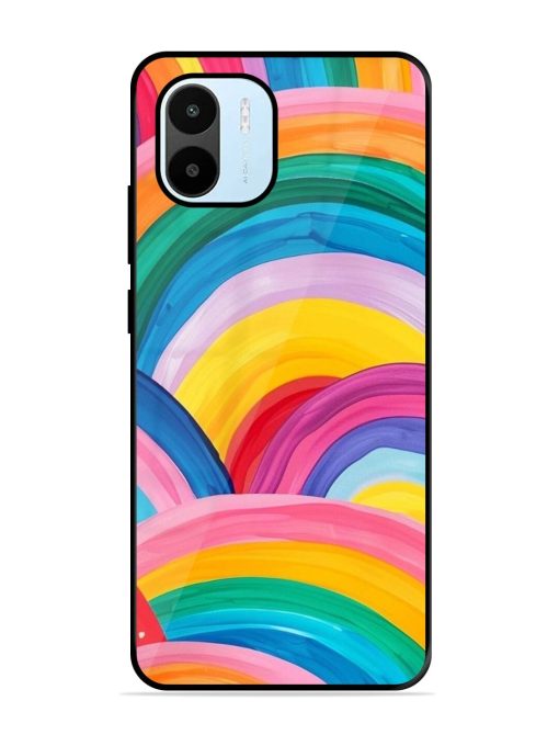 Rainbow Cascade Glossy Soft Edge Case for Xiaomi Redmi A1 (2022) Chachhi