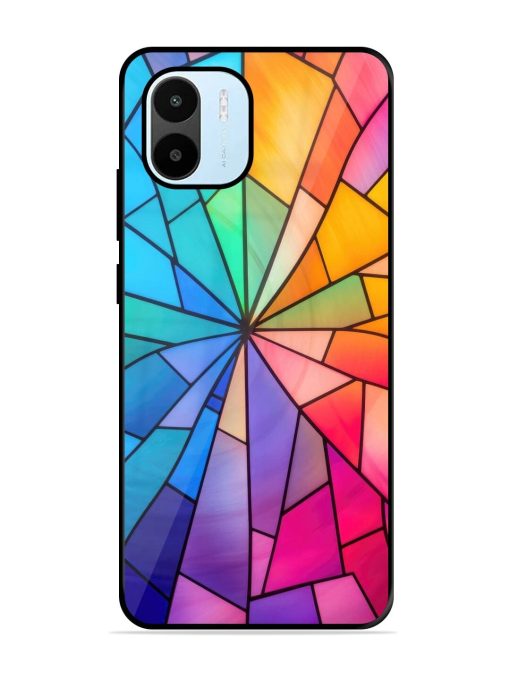 Stained Glass Kaleidoscope Of Colors Glossy Soft Edge Case for Xiaomi Redmi A1 (2022) Chachhi