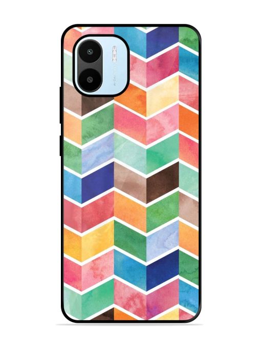 Watercolor Chevron Whimsy Glossy Soft Edge Case for Xiaomi Redmi A1 (2022) Chachhi