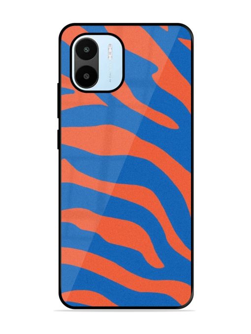 Zebra Stripes In Blue And Orange Glossy Soft Edge Case for Xiaomi Redmi A1 (2022)