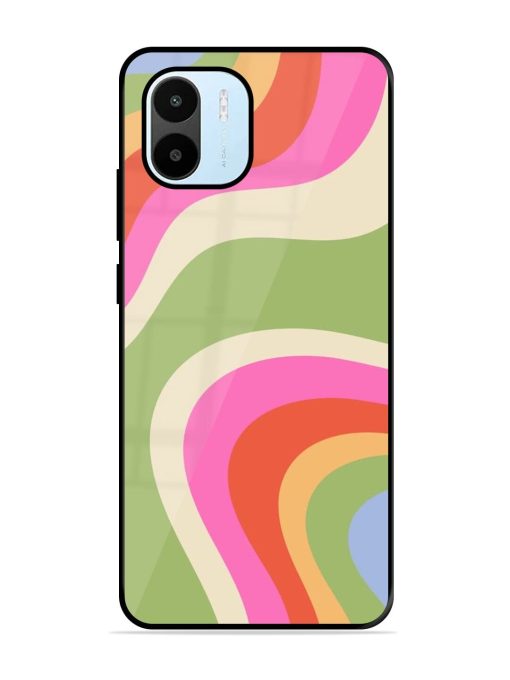 Wavy Rainbow Wonderland Glossy Soft Edge Case for Xiaomi Redmi A1 (2022) Chachhi