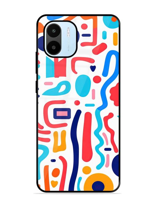 Whimsical Doodle Chaos Glossy Soft Edge Case for Xiaomi Redmi A1 (2022) Chachhi