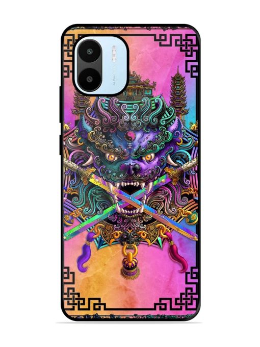 Psychedelic Fu Dog Tapestry Glossy Soft Edge Case for Xiaomi Redmi A1 (2022) Chachhi