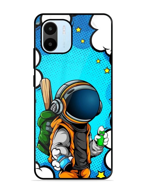 Space Graffiti Artist Glossy Soft Edge Case for Xiaomi Redmi A1 (2022) Chachhi