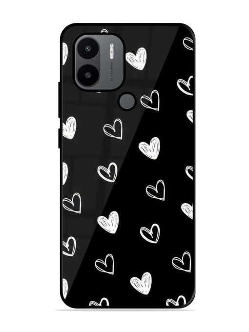 Scattered Hearts Glossy Soft Edge Case for Xiaomi Redmi A1 Plus Chachhi