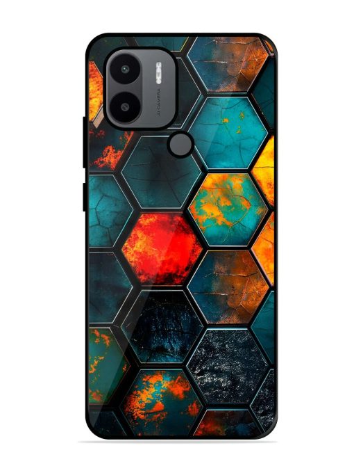 Hexagon Hive Glossy Soft Edge Case for Xiaomi Redmi A1 Plus Chachhi