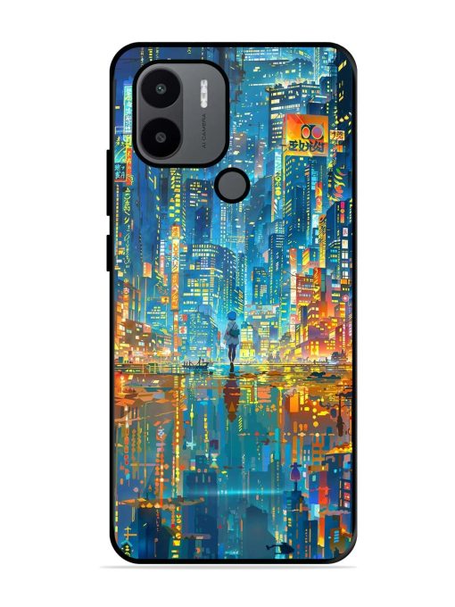 Neon Metropolis Glossy Soft Edge Case for Xiaomi Redmi A1 Plus Chachhi