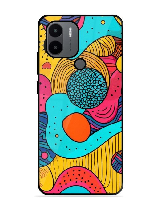 Psychedelic Patterns Glossy Soft Edge Case for Xiaomi Redmi A1 Plus Chachhi