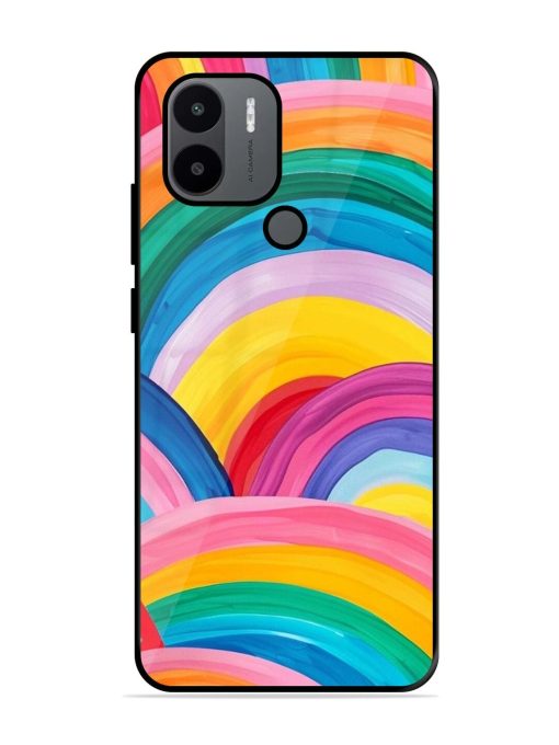 Rainbow Symphony Glossy Soft Edge Case for Xiaomi Redmi A1 Plus Chachhi