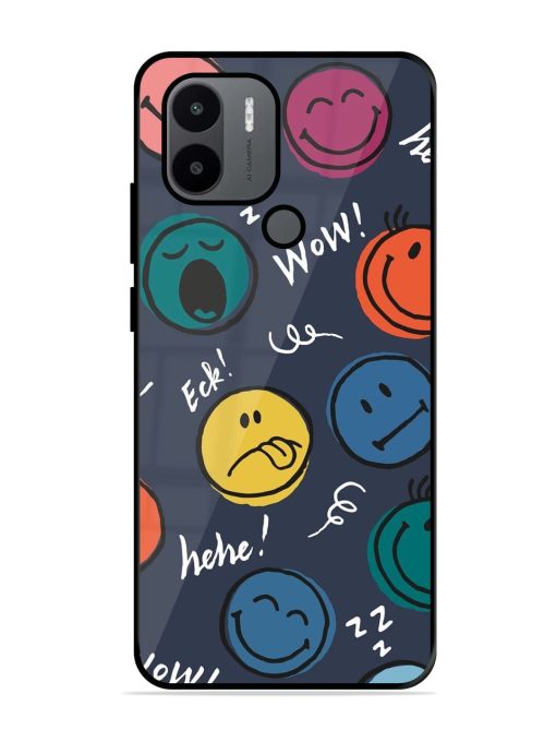 Emoticon Parade Glossy Soft Edge Case for Xiaomi Redmi A1 Plus Chachhi