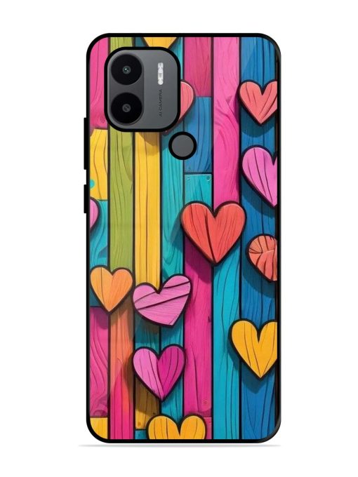 Rainbow Of Hearts Glossy Soft Edge Case for Xiaomi Redmi A1 Plus Chachhi