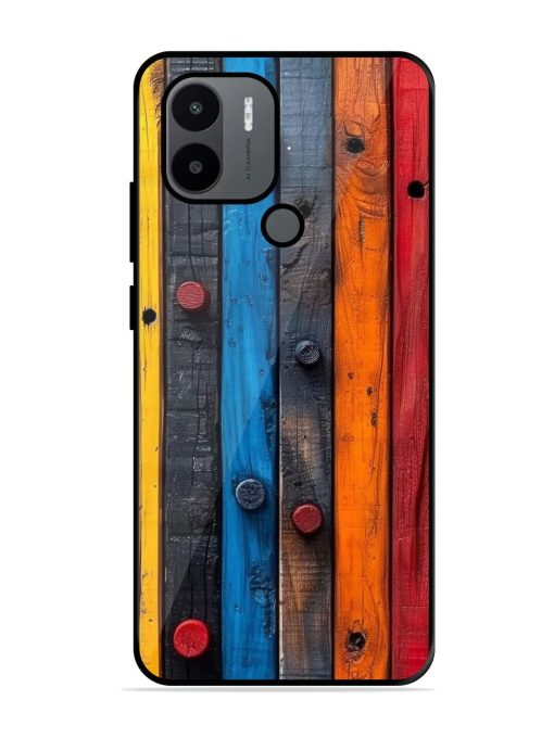 Rainbow Plank Glossy Soft Edge Case for Xiaomi Redmi A1 Plus