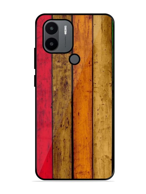 Colorful Woodgrain Glossy Soft Edge Case for Xiaomi Redmi A1 Plus Chachhi