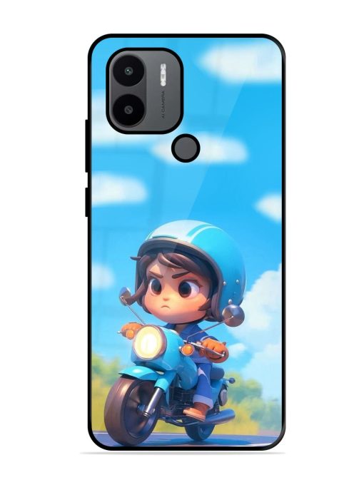 Little Rider Glossy Soft Edge Case for Xiaomi Redmi A1 Plus