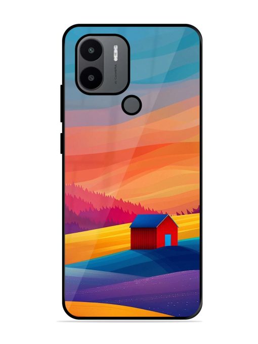 Sunset Solitude Glossy Soft Edge Case for Xiaomi Redmi A1 Plus Chachhi