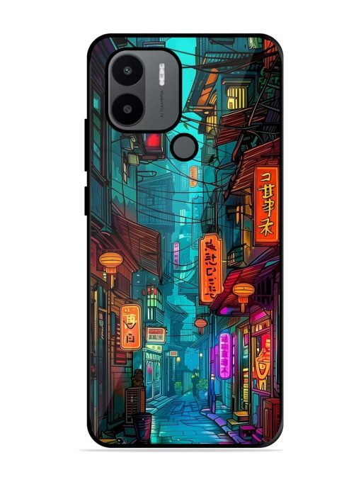 Neon Nightscape Glossy Soft Edge Case for Xiaomi Redmi A1 Plus