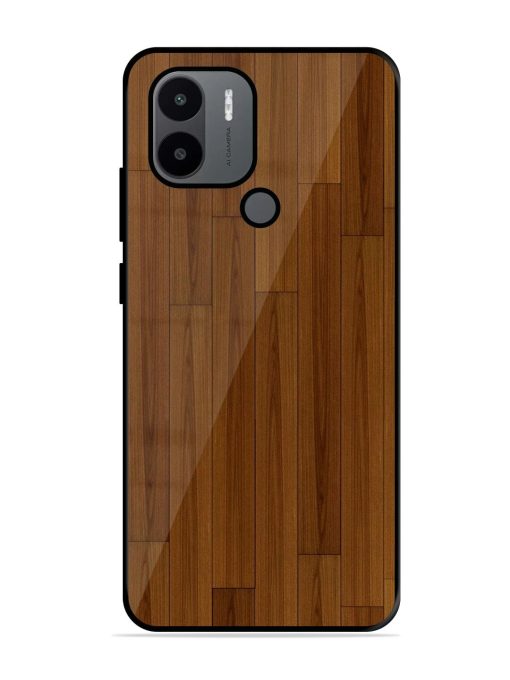 Warm Woodgrain Glossy Soft Edge Case for Xiaomi Redmi A1 Plus Chachhi