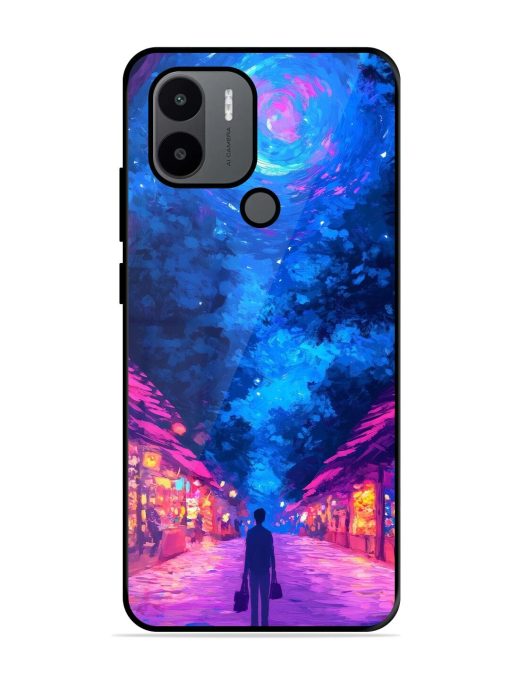 Neon Nightscape Glossy Soft Edge Case for Xiaomi Redmi A1 Plus Chachhi