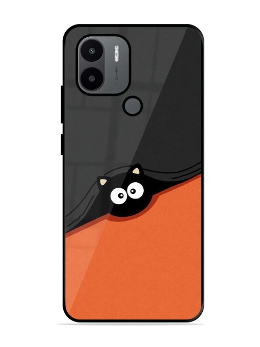 Peek-A-Boo Kitty Glossy Soft Edge Case for Xiaomi Redmi A1 Plus Chachhi