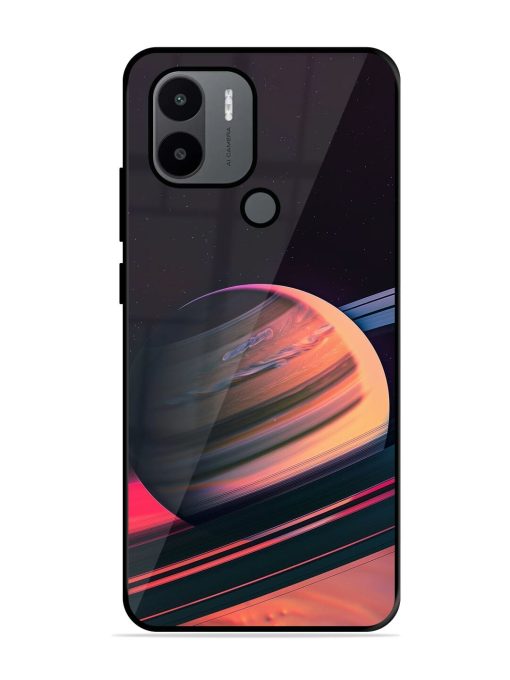 Neon Saturn Glossy Soft Edge Case for Xiaomi Redmi A1 Plus