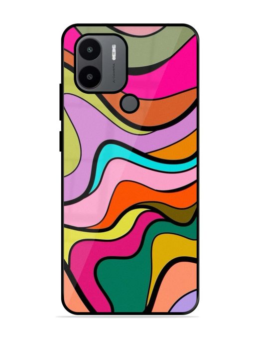 Wavy Wonder Glossy Soft Edge Case for Xiaomi Redmi A1 Plus Chachhi