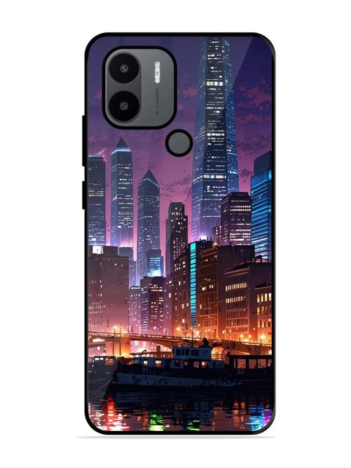 Neon Nightscape Glossy Soft Edge Case for Xiaomi Redmi A1 Plus Chachhi