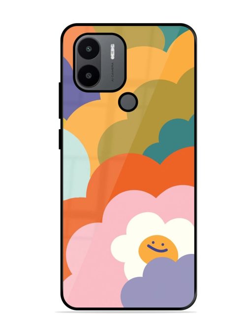 Happy Flower Power Glossy Soft Edge Case for Xiaomi Redmi A1 Plus Chachhi