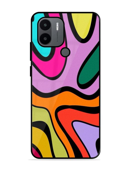 Groovy Swirls Glossy Soft Edge Case for Xiaomi Redmi A1 Plus Chachhi