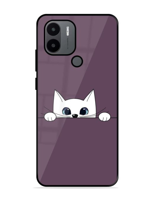 Peek-A-Boo Kitty Glossy Soft Edge Case for Xiaomi Redmi A1 Plus Chachhi