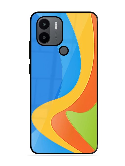 Curvy Color Cascade Glossy Soft Edge Case for Xiaomi Redmi A1 Plus Chachhi