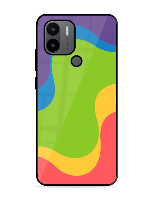 Wavy Rainbow Wonderland Glossy Soft Edge Case for Xiaomi Redmi A1 Plus Chachhi