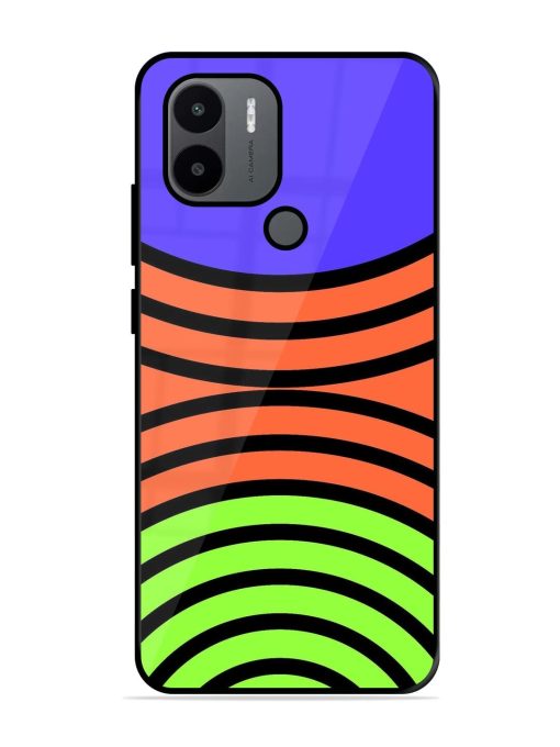 Psychedelic Stripe Symphony Glossy Soft Edge Case for Xiaomi Redmi A1 Plus Chachhi