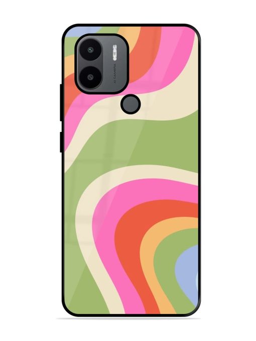 Wavy Rainbow Wonderland Glossy Soft Edge Case for Xiaomi Redmi A1 Plus Chachhi